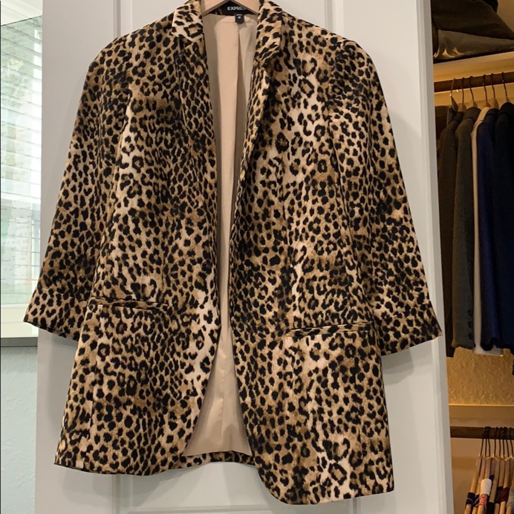 Cheetah Print Blazer